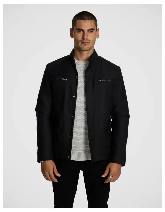 yd. Colt Racer Jacket in Charcoal