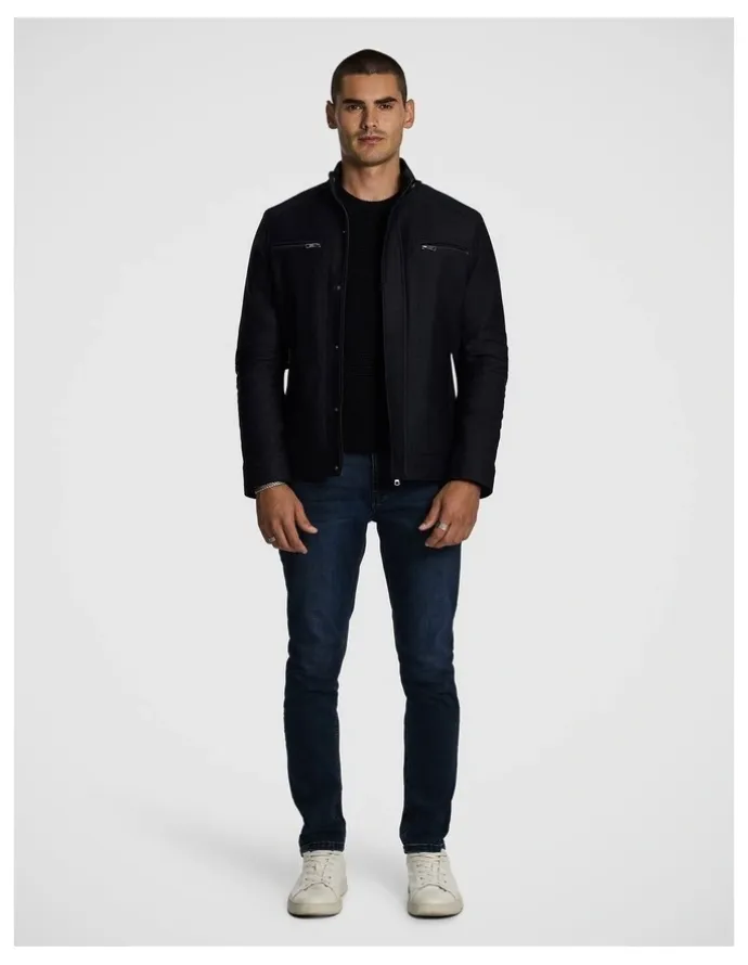 yd. Colt Racer Jacket in Dark Blue