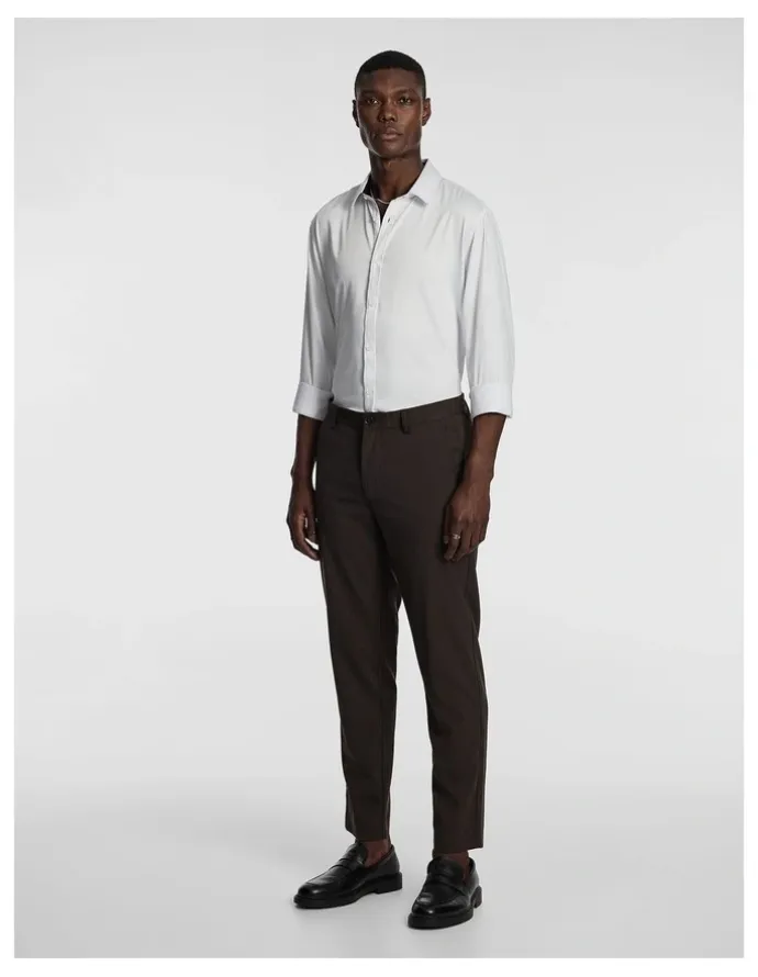 yd. Diesel Slim Cropped Chino in Brown