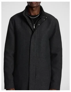 yd. Dominic Twill Coat in Grey