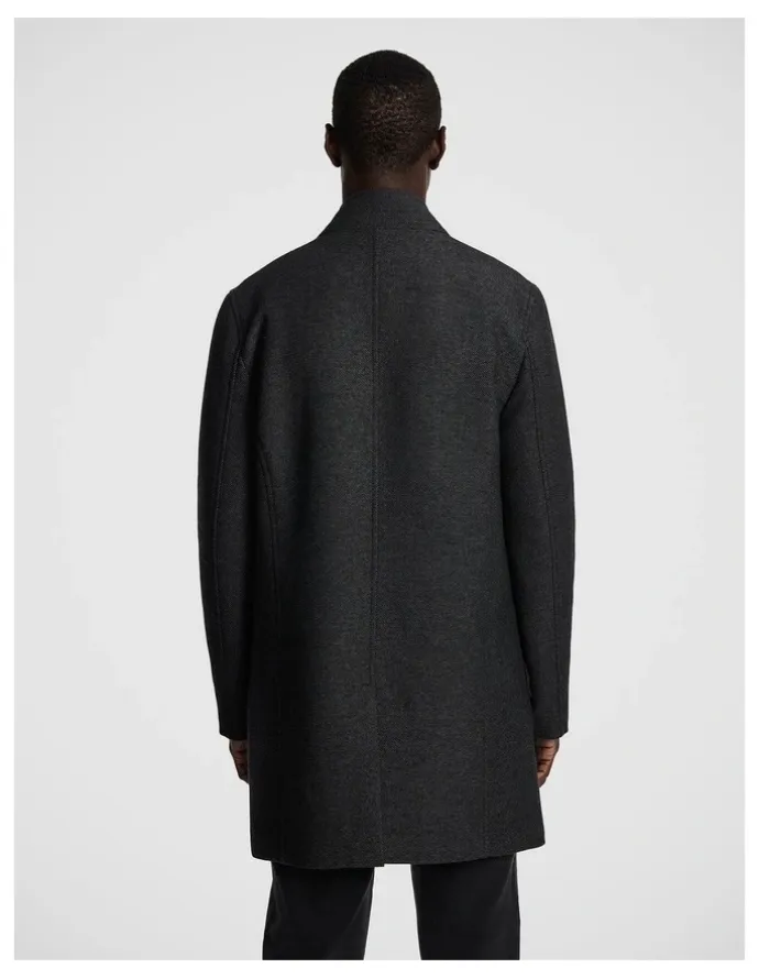 yd. Dominic Twill Coat in Grey