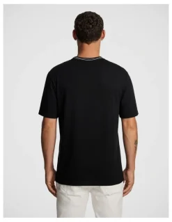 yd. Elio Relaxed Tee in Black