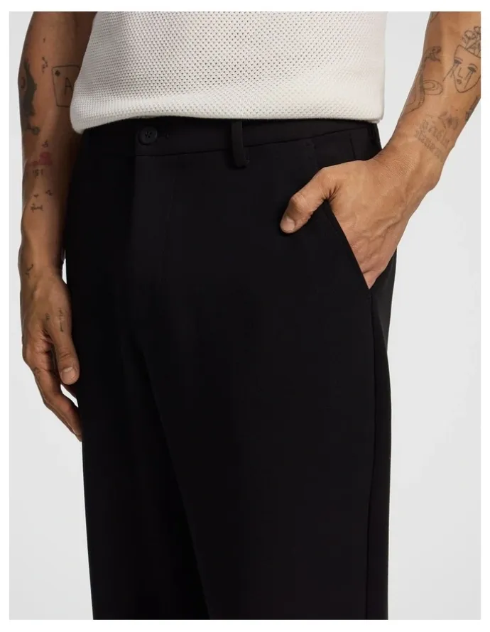 yd. Empire Wide Chino Pant in Black