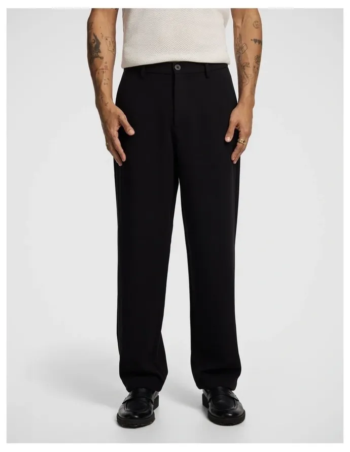 yd. Empire Wide Chino Pant in Black