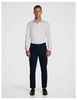 yd. Forbes Check Bamboo Blend Slim Shirt in Lilac