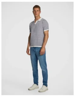 yd. Haze Knitted Polo Shirt in Multi