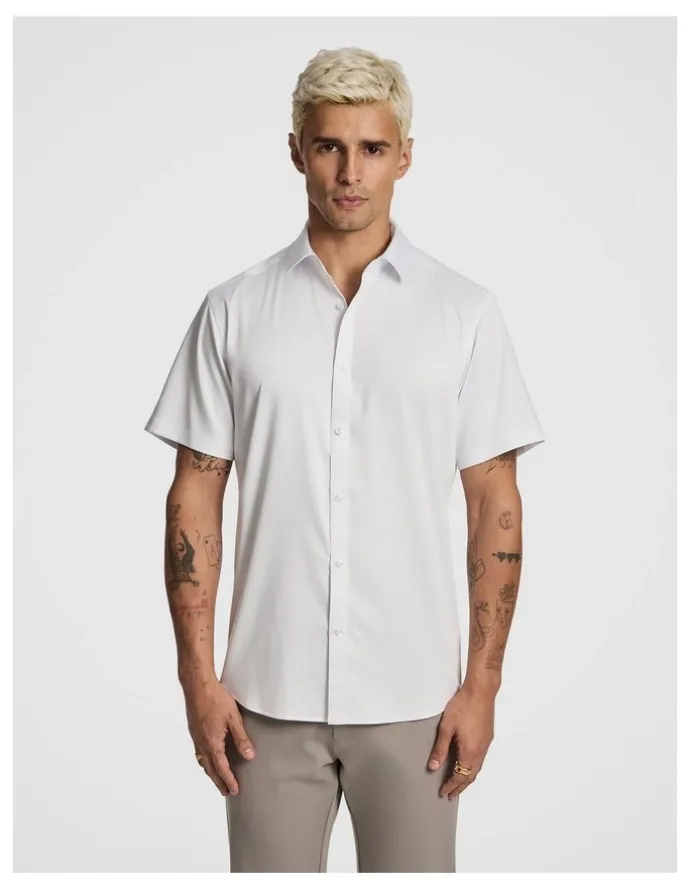 yd. Heathcliff Bamboo Shirt in White