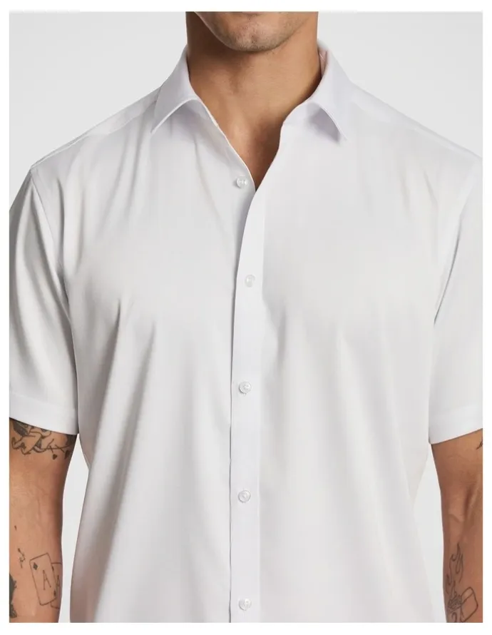 yd. Heathcliff Bamboo Shirt in White