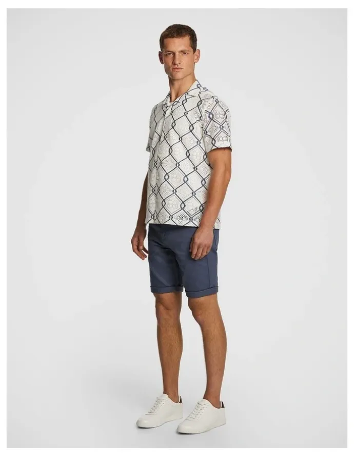 yd. Herston Chino Short in Blue Smoke