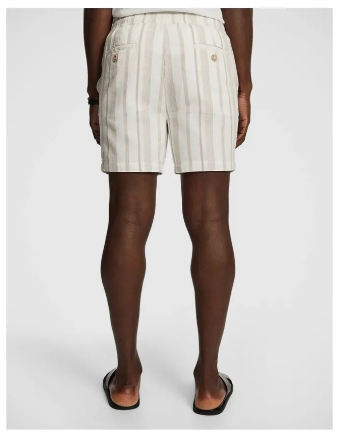 yd. Island Stripe Short in Natural