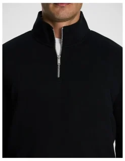 yd. Jett 1/4 Zip Sweatshirt in Black