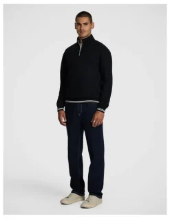 yd. Jett 1/4 Zip Sweatshirt in Black