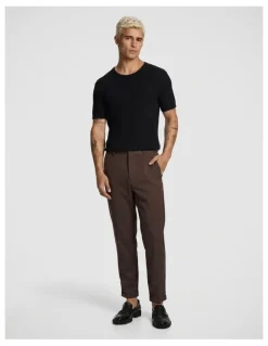 yd. Kent Cropped Chinos in Chocolate