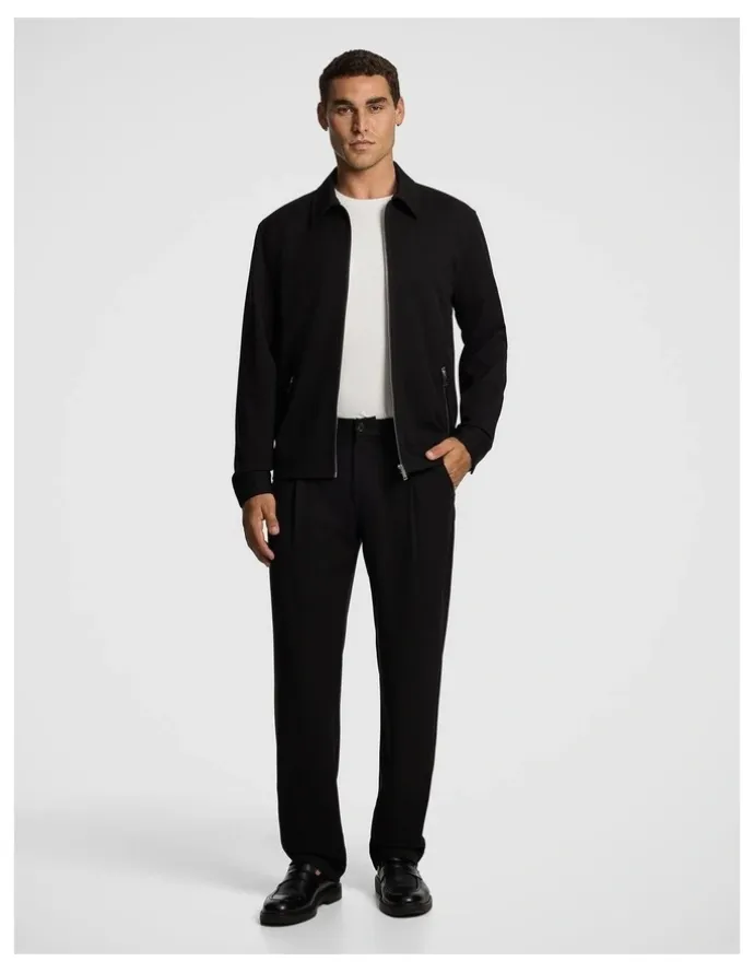 yd. Lennox Smart Zip Jacket in Black