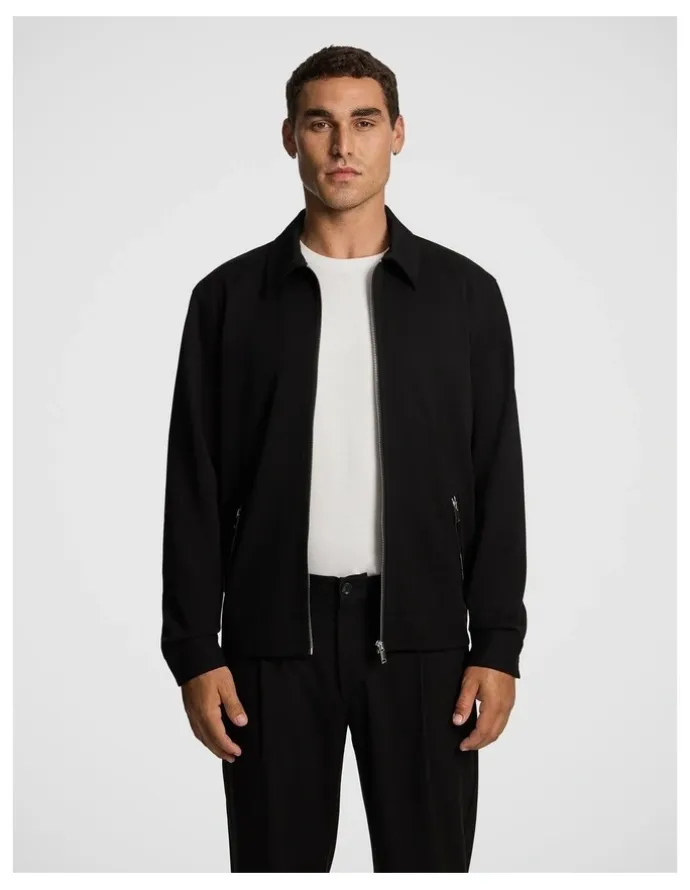 yd. Lennox Smart Zip Jacket in Black