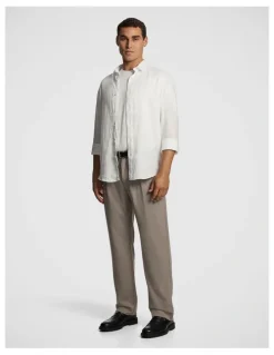 yd. Lennox Wide Chino in Stone