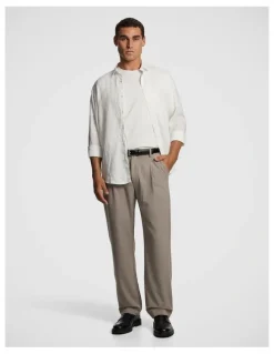 yd. Lennox Wide Chino in Stone