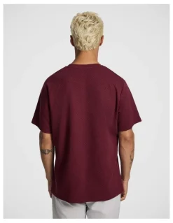 yd. Lynx Textured Tee in Burgundy