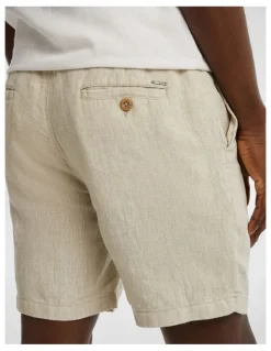 yd. Manta Linen Short in Stone
