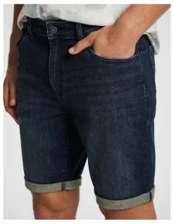 yd. Maxwell Denim Short in Dark Wash