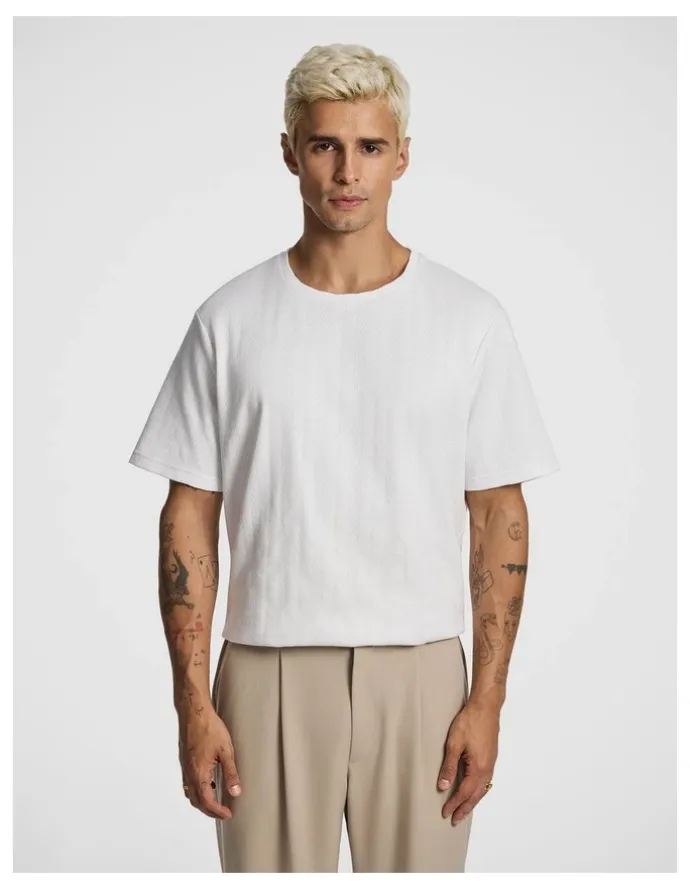 yd. Ranger Textured Tee in White
