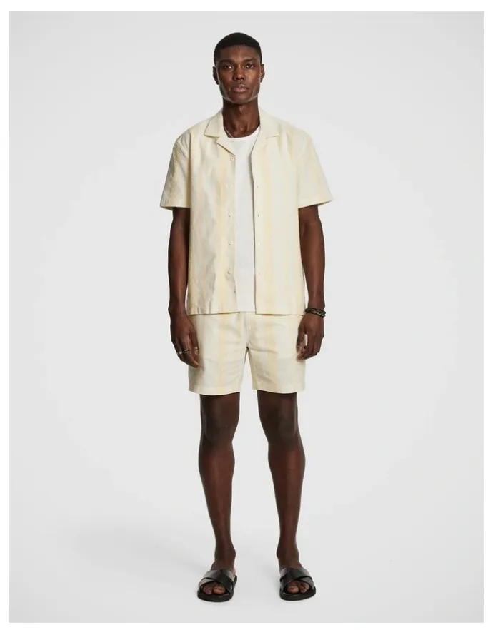 yd. Sanders Stripe Shorts in Yellow
