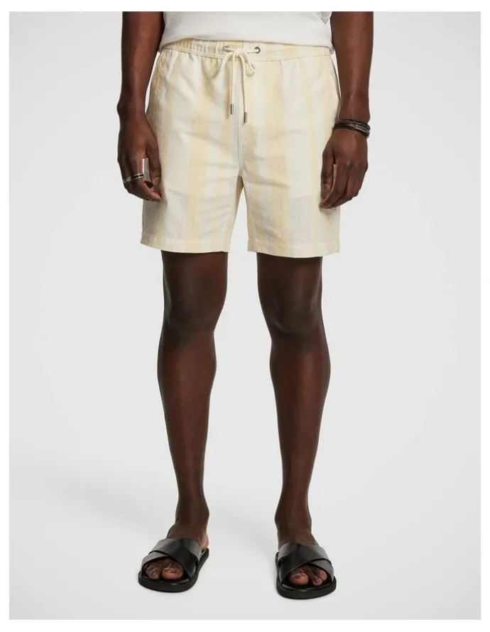 yd. Sanders Stripe Shorts in Yellow