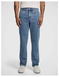 yd. Spike Straight Jean in Mid Wash