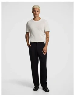 yd. Striker Cotton Knitted Tee in Off White