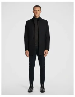 yd. Trophy Stretch Textured Dress Jacket in Black