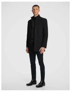 yd. Trophy Stretch Textured Dress Jacket in Black