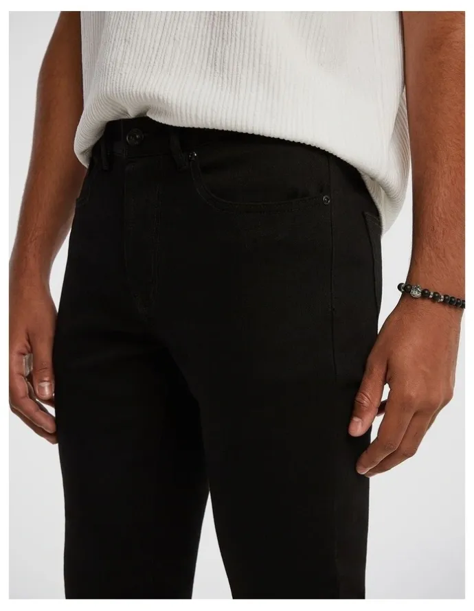yd. Ulrich Slim Tapered Jeans in Black