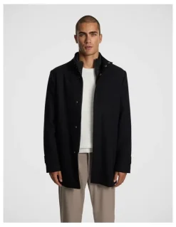 yd. Waylon Melton Coat in Black