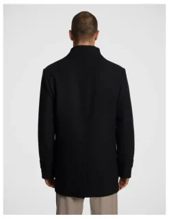 yd. Waylon Melton Coat in Black